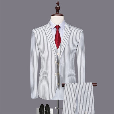 Premium All-Season Formal Suit - Modern Classic for Weddings & Special Occasions