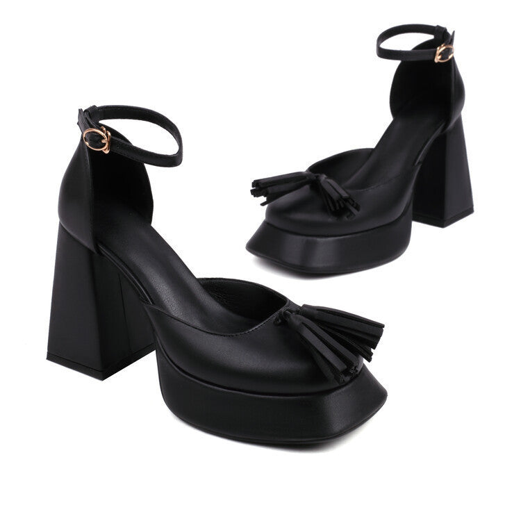 Tassel Platform Heels