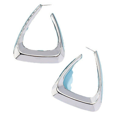 Triangle Hoop Earrings