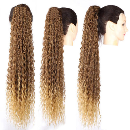 Synthetic Curly Drawstring Ponytail (Color T4/27)