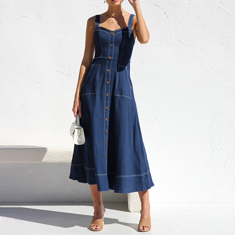 Midi Denim Dress