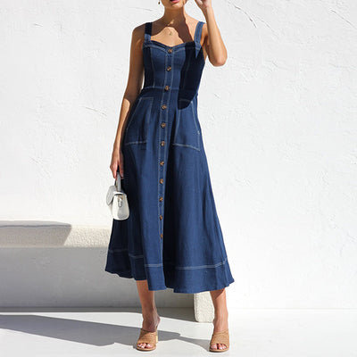 Midi Denim Dress