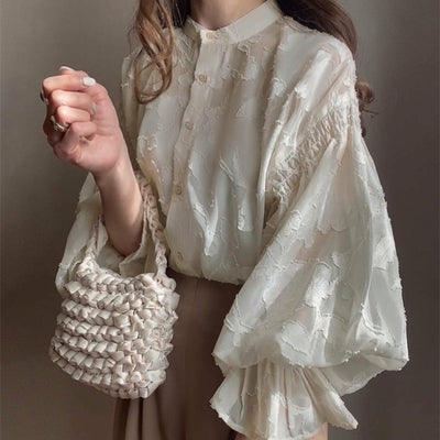 Sophia Lantern Sleeve Blouse