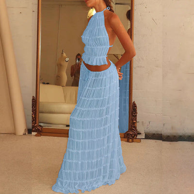 pleated Maxi Skirt