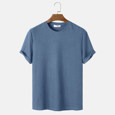 Men's Textured Short Sleeve T-Shirt – Stylish, Comfortable & Modern Essential