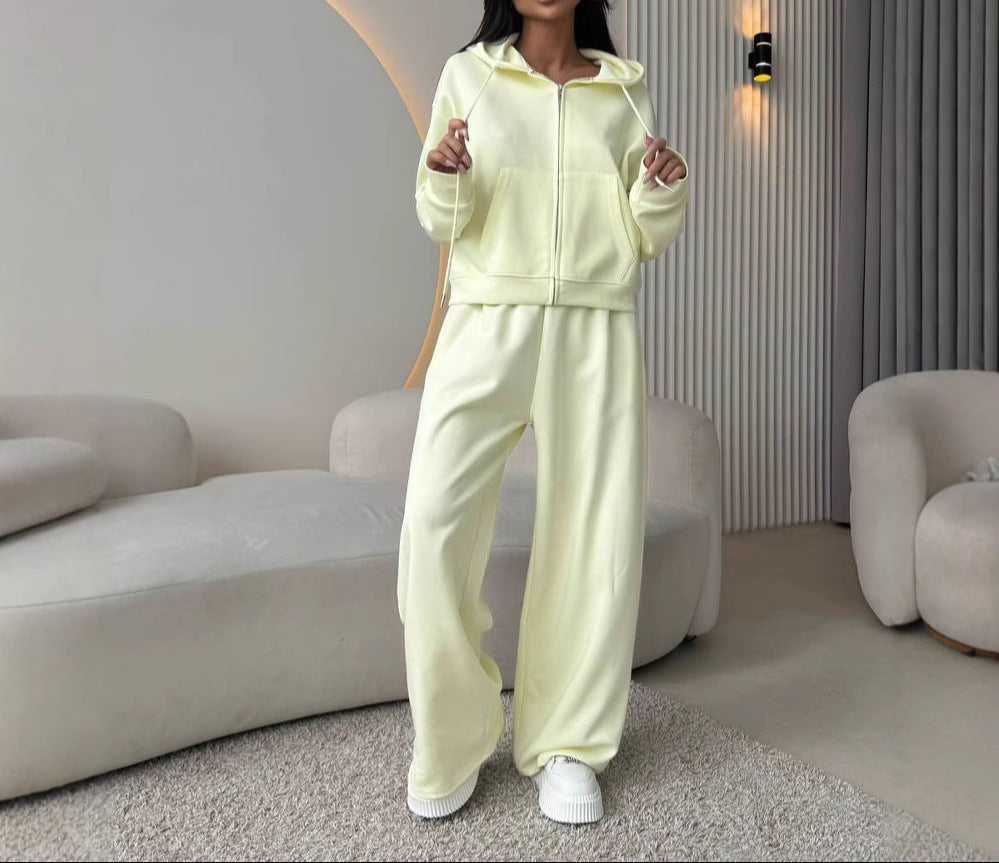 Sabrina Zip-up Hoodie Two-piece Set