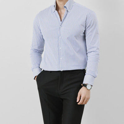 Striped Men's Long Sleeve Shirt