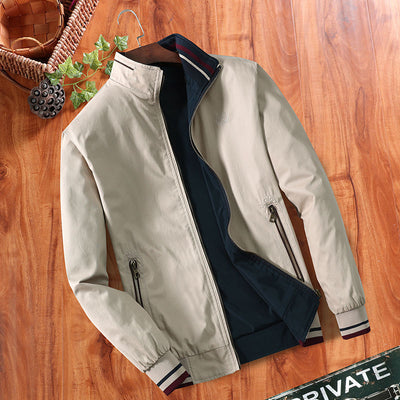 Men's Warm Faux Fur-Lined Bomber Jacket – Stylish Comfort for Cold Days