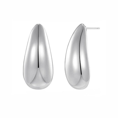 Metal Water Drop Earrings
