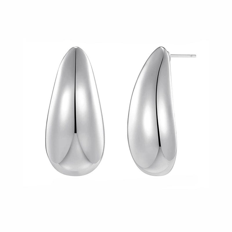 Metal Water Drop Earrings