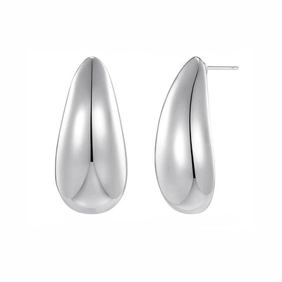 Metal Water Drop Earrings