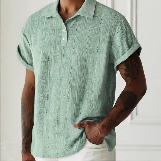 Men's Breathable Hollow-out Lightweight Casual Top