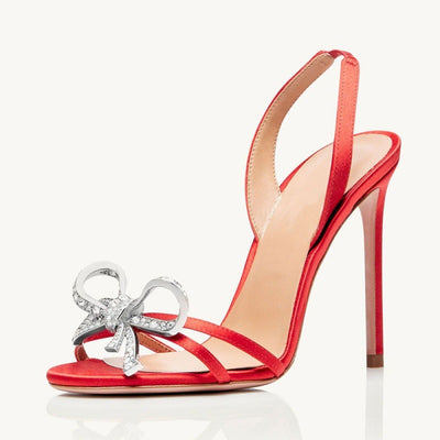 Nelly Bow Stiletto Sandals