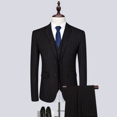 Premium All-Season Formal Suit - Modern Classic for Weddings & Special Occasions