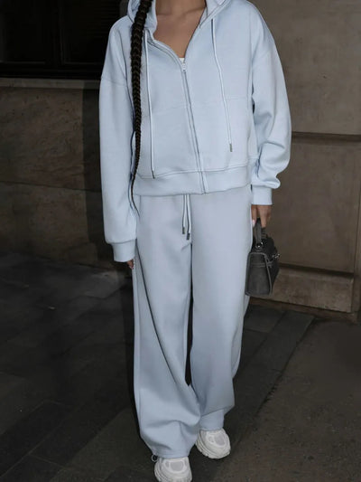 Sabrina Zip-up Hoodie Two-piece Set