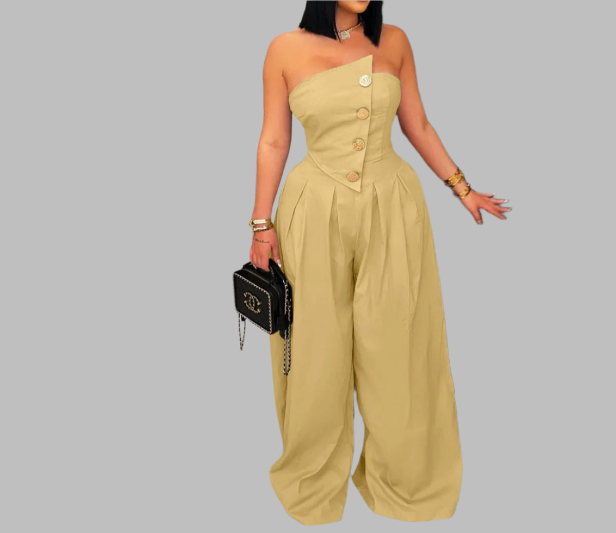Aryanna Sleeveless Wide Leg Jumpsuit