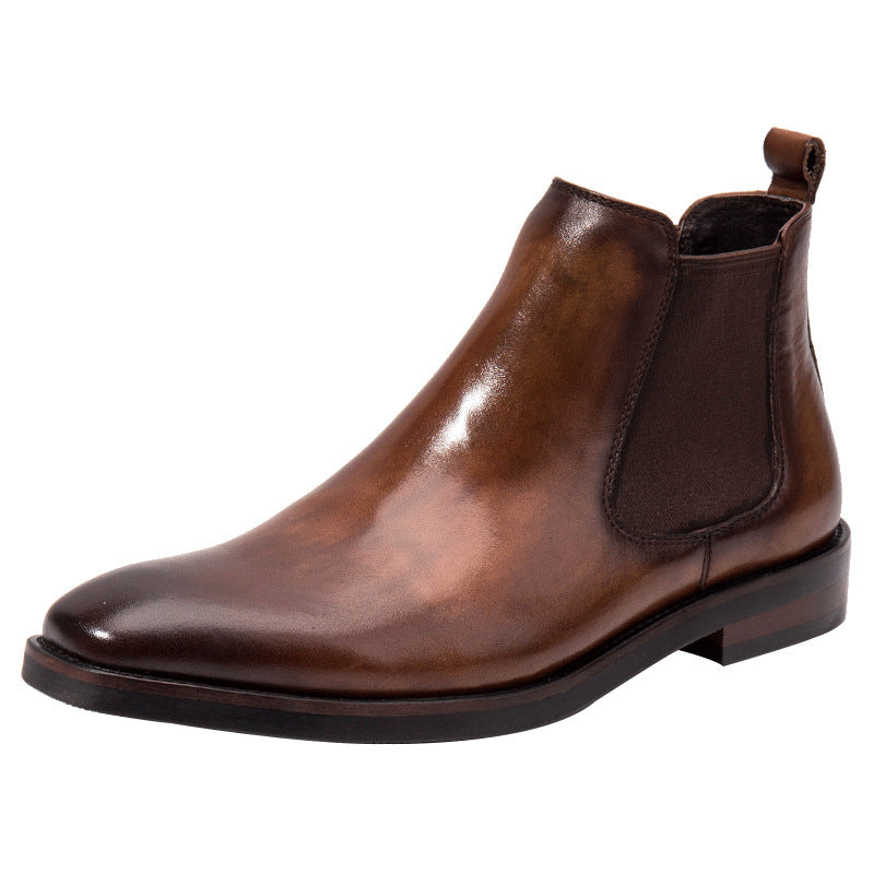 Luxury Brown Leather Ankle Boots – Elegant, Modern & Versatile