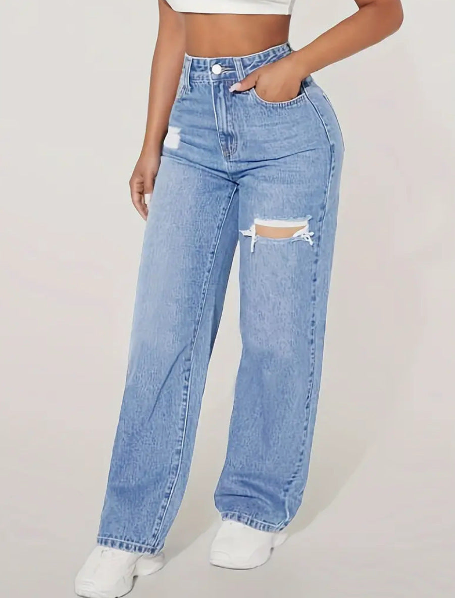 Basic Ripped Jeans