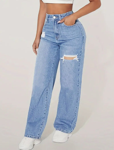 Basic Ripped Jeans