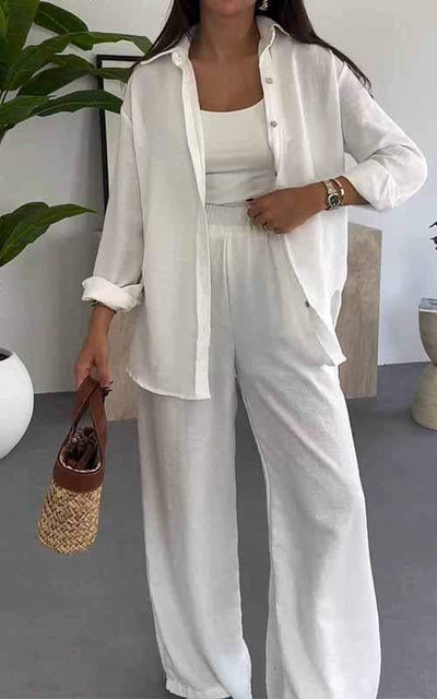 Lucia Loose Top And Wide Leg Pants Set