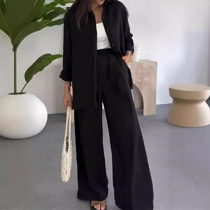Lucia Loose Top And Wide Leg Pants Set