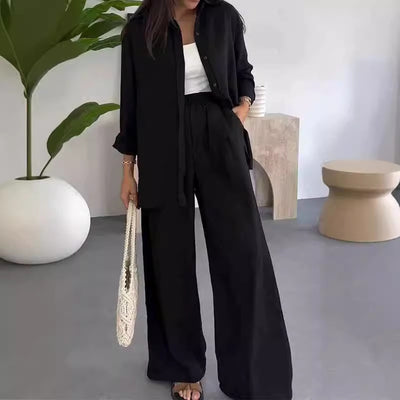 Lucia Loose Top And Wide Leg Pants Set