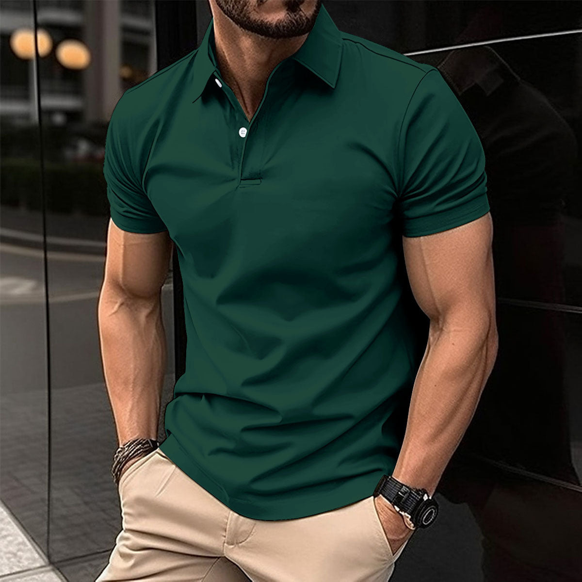 Men's Classic Polo Shirt – Elegant, Comfortable, and Timeless Style