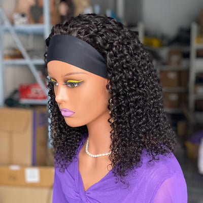 Curly Headband Wig