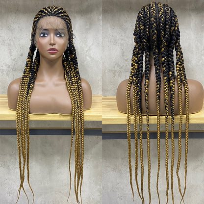 Straight Back Cornrows Braided Wig