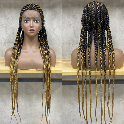 Straight Back Cornrows Braided Wig