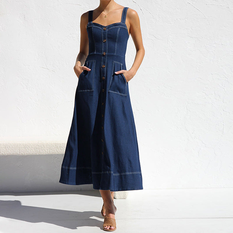 Midi Denim Dress