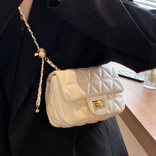 Diamond Pattern Crossbody Bag