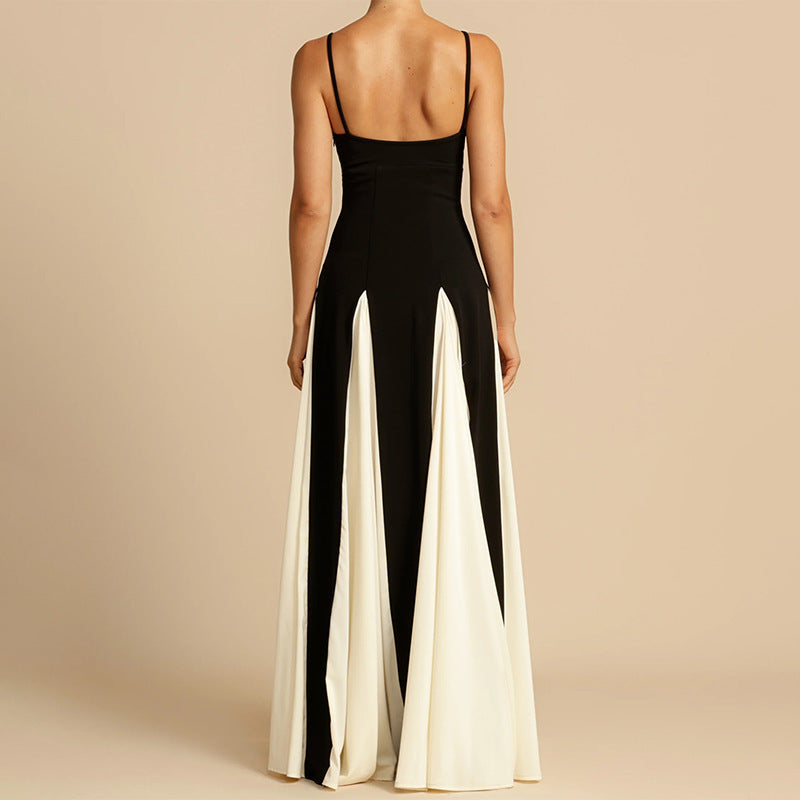 Kayla Color Contrast Sling Dress