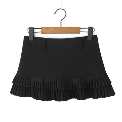 Pleated Mini Skirt