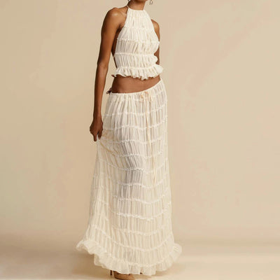 pleated Maxi Skirt