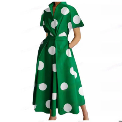 Polo Collar Swing Dress