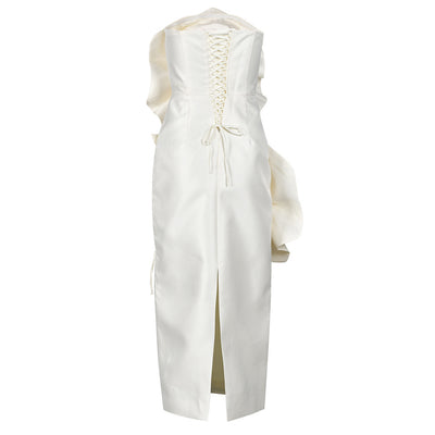 Large Flower Stitching Sleeveless Dress