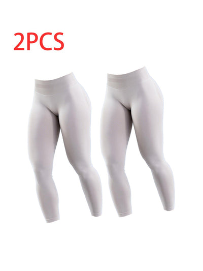 Solid-color Yoga Exercise Leggings
