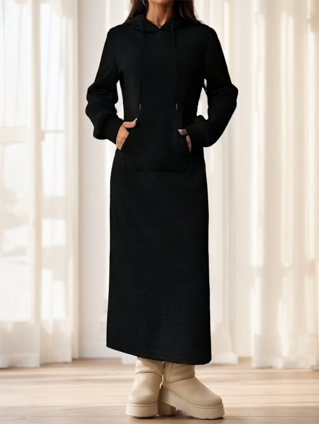 Long Sleeved Hoodie Dress