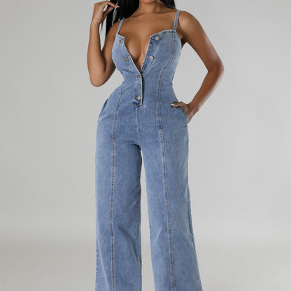 Sexy Denim Jumpsuit