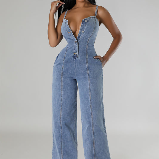 Sexy Denim Jumpsuit
