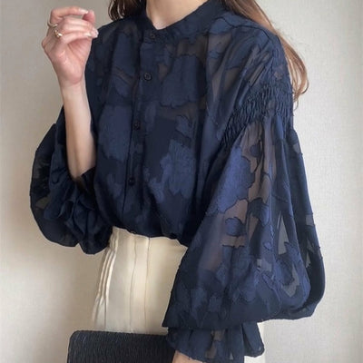 Sophia Lantern Sleeve Blouse