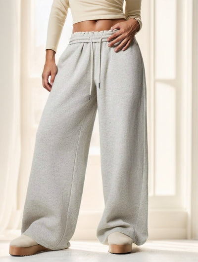 Thermal Lined Wide Leg Sweatpants