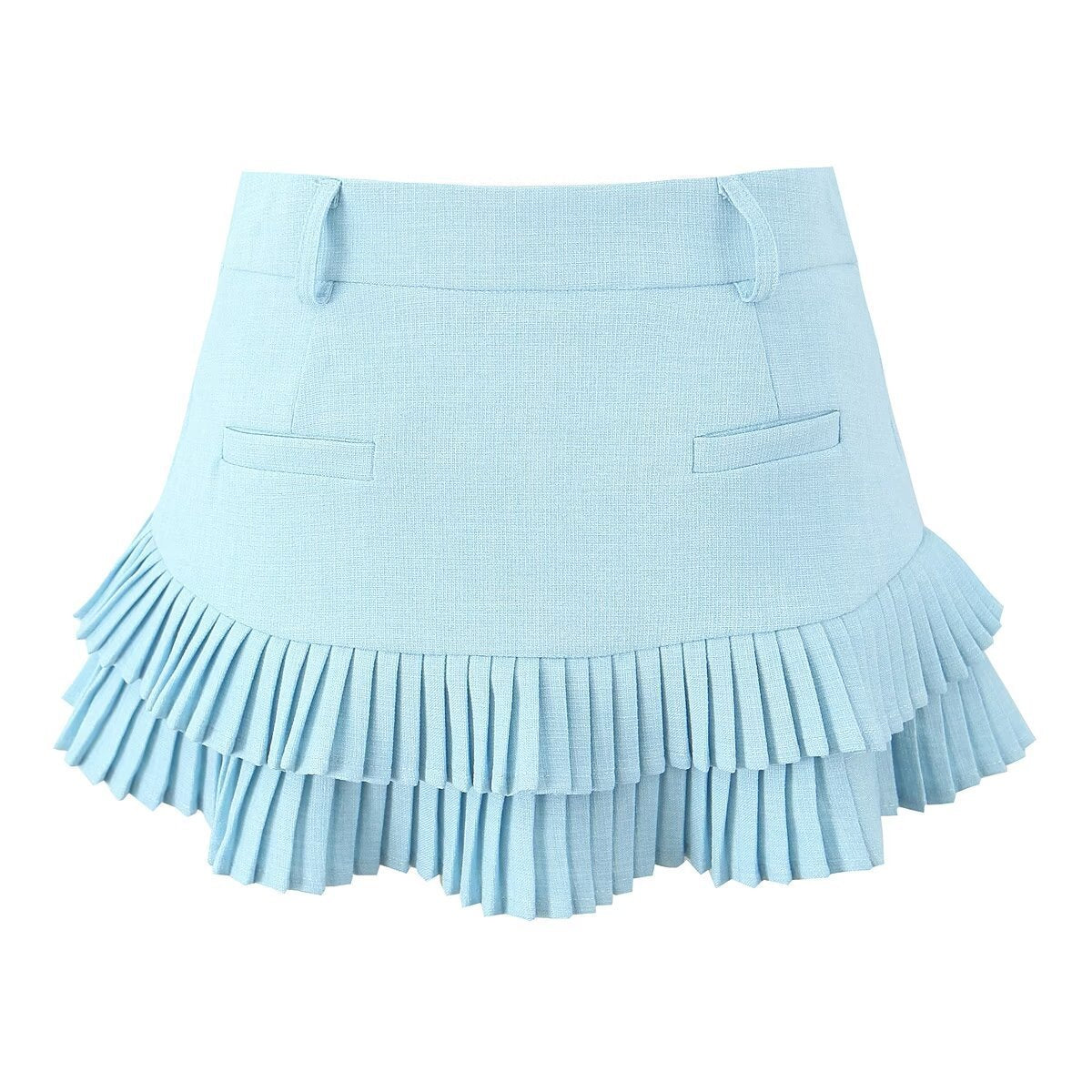 Pleated Mini Skirt