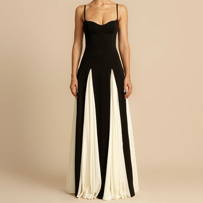 Kayla Color Contrast Sling Dress