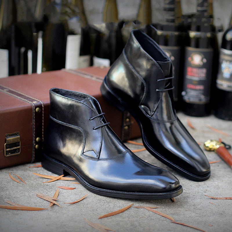 Elegant Leather Chukka Boots – Classic Style for Men & Women (Available in Black & Brown)
