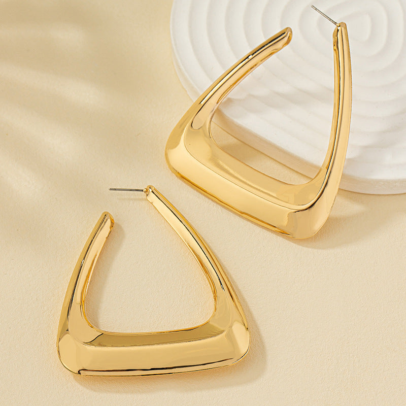Triangle Hoop Earrings