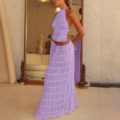 pleated Maxi Skirt