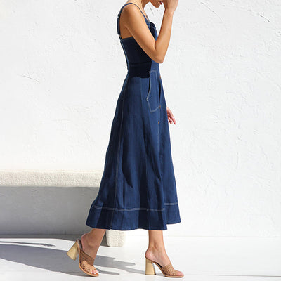Midi Denim Dress