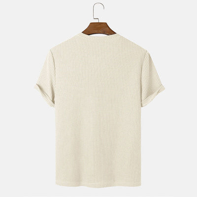 Men's Textured Short Sleeve T-Shirt – Stylish, Comfortable & Modern Essential